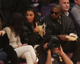 Kanye West and Kim Kardashian West