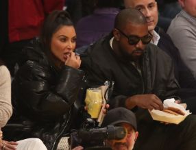 Kanye West and Kim Kardashian West