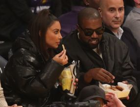 Kanye West and Kim Kardashian West