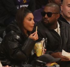 Kanye West and Kim Kardashian West