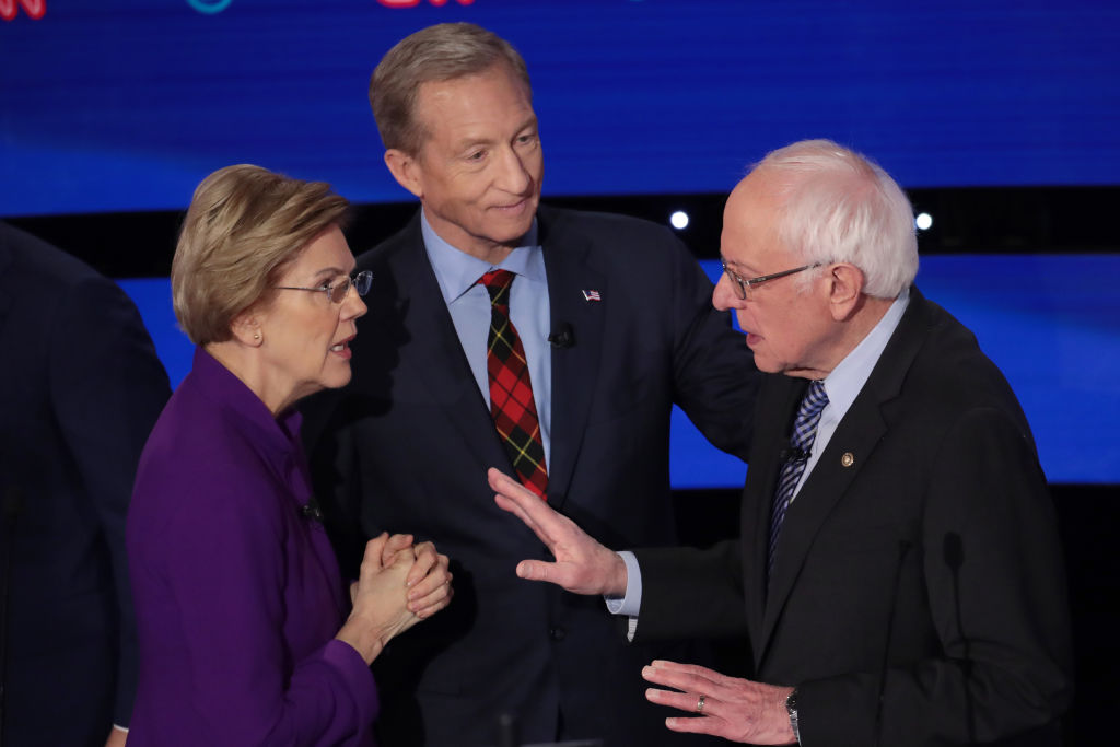 Democratic Presidential Candidates Participate In Presidential Primary Debate In Des Moines, Iowa
