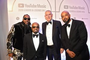 Pastor Troy, Jermaine Dupri, Lyor Cohen, Tuma Basa attendYouTube Music 2020 Leaders & Legends Ball