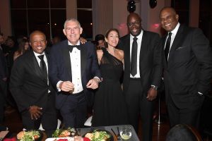 Kevin Liles, Lyor Cohen, Jule Greenwald, Michael Kyser, Big Jon Platt attend YouTube Music 2020 Leaders & Legends Ball