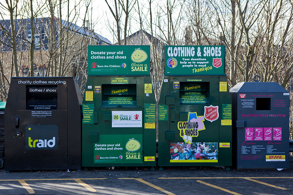 UK - London - Recycling bins