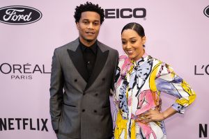 Cory Hardrict and Tia Mowry-Hardrict attend Essence Black Women In Hollywood