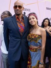 Boris Kodjoe and daughter Sophie attend Essence Black Women In Hollywood