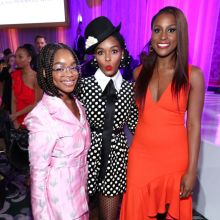 Marsai Martin Janelle Monae and Issa Rae attend Essence Black Women In Hollywood Luncheon
