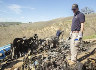 Official Investigation Of Kobe Bryant Helicopter Crash Site