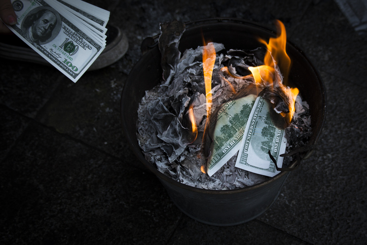 VN New Year! Burning US for 'prosperity.' Hanoi, V