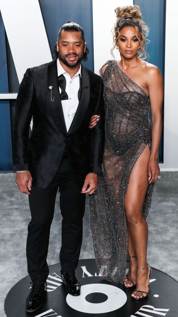Russell Wilson and Ciara 2020 Vanity Fair Oscar Party