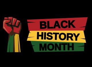 Black History Month card. Vector - stock vector