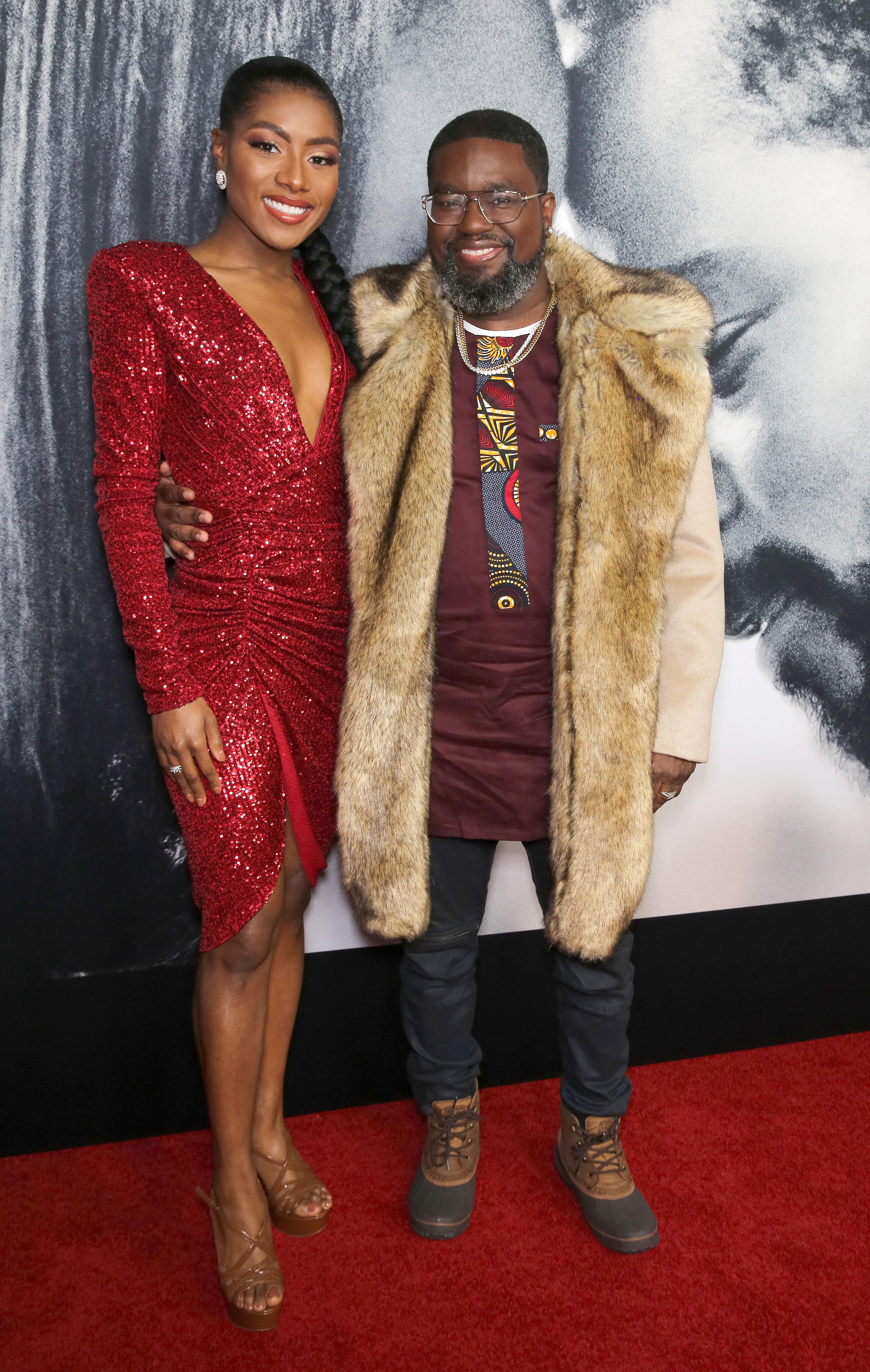 Nia Franklin and Lil Rel Howery The Photograph NYC Premiere