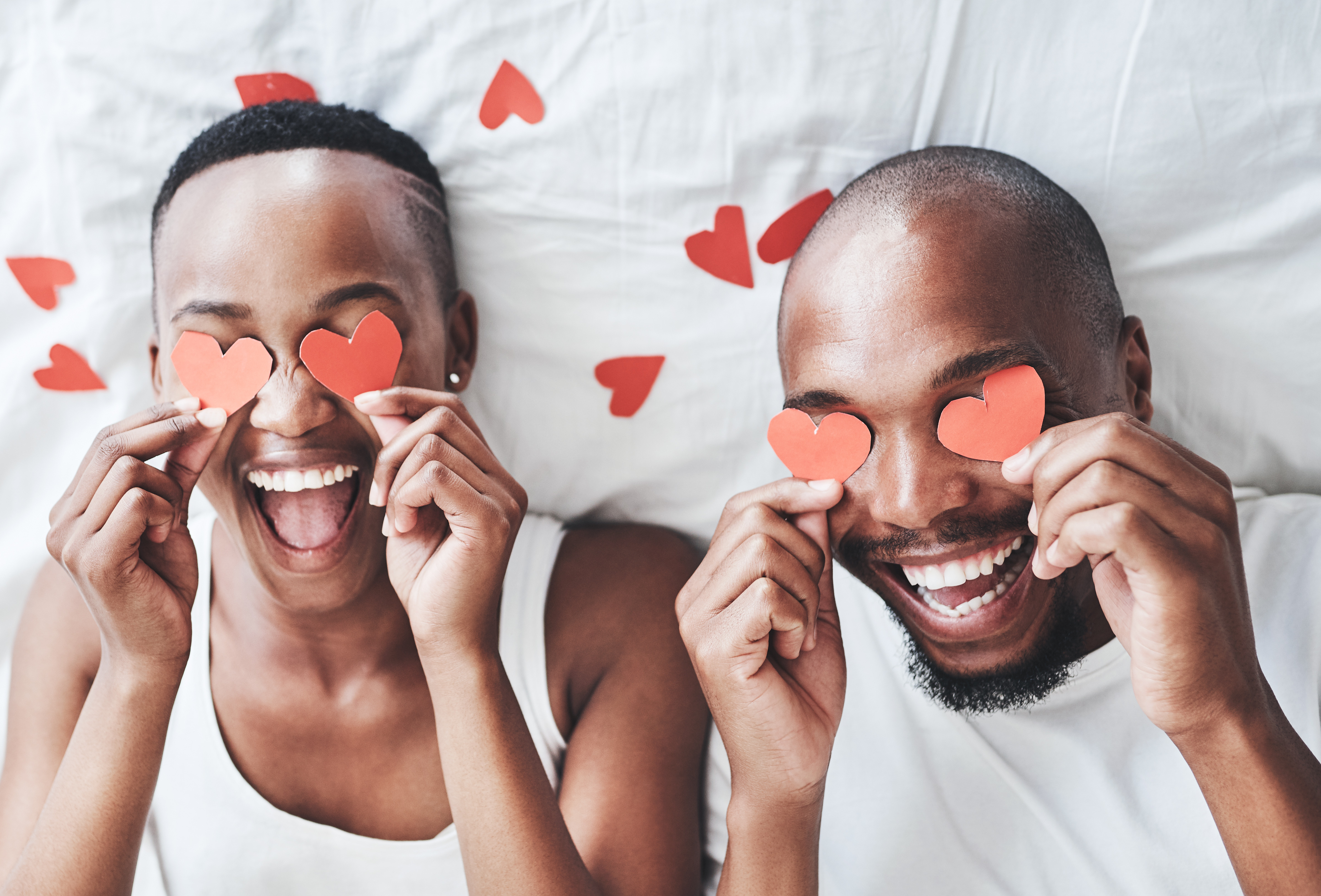 Life looks a lot different when you're in love - stock photo