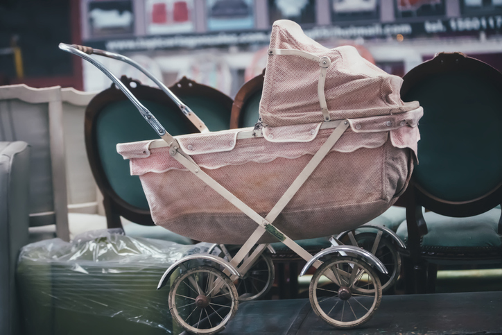 Baby Carriage By Chairs