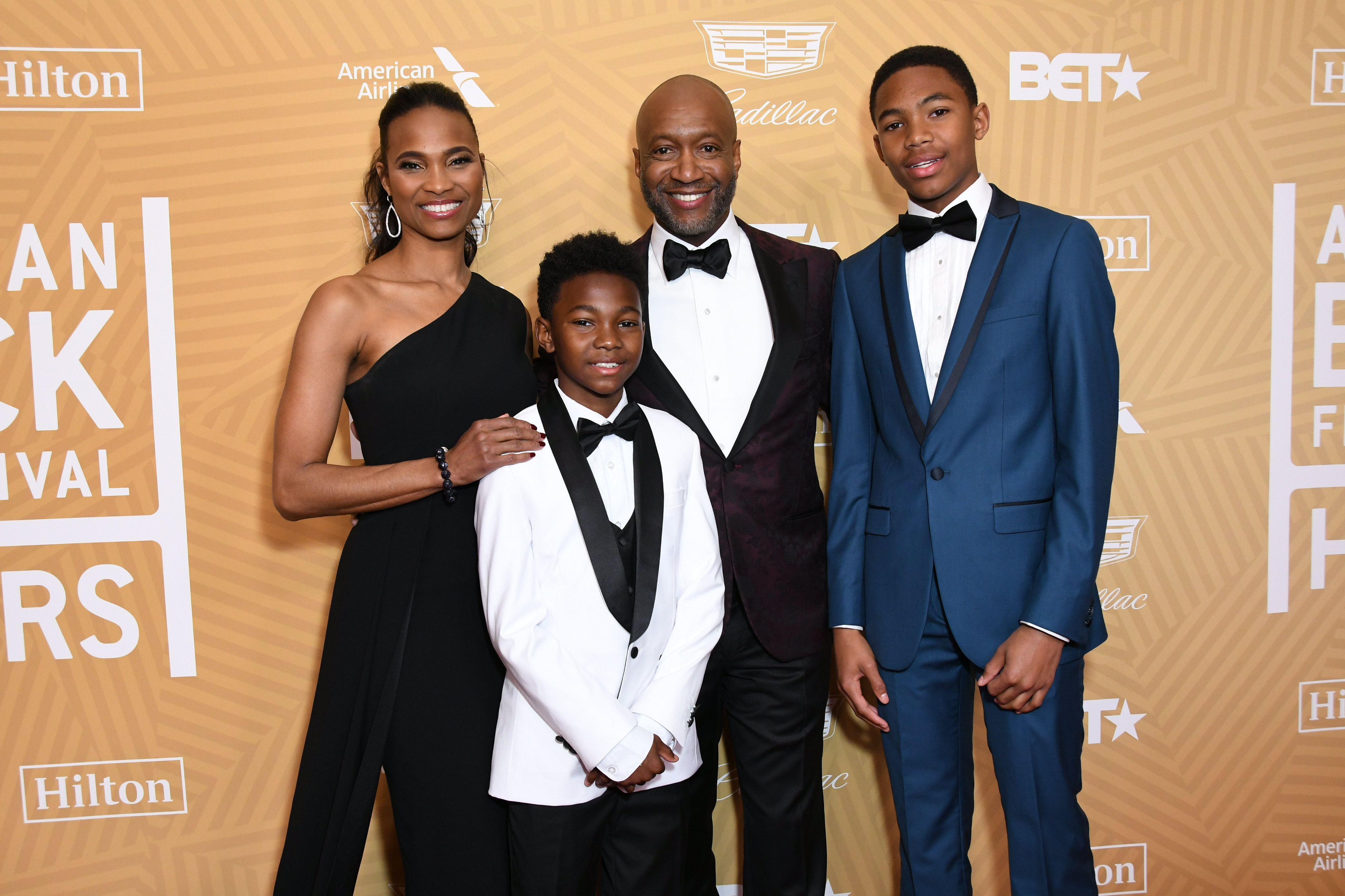 Jeff Friday Nicole Friday and their sons 4th Annual American Black Film Festival Honors Awards