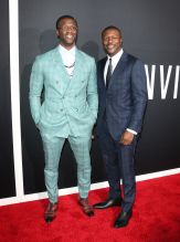 Aldis Hodge and brother Edwin Hodge The Invisible Man Premiere