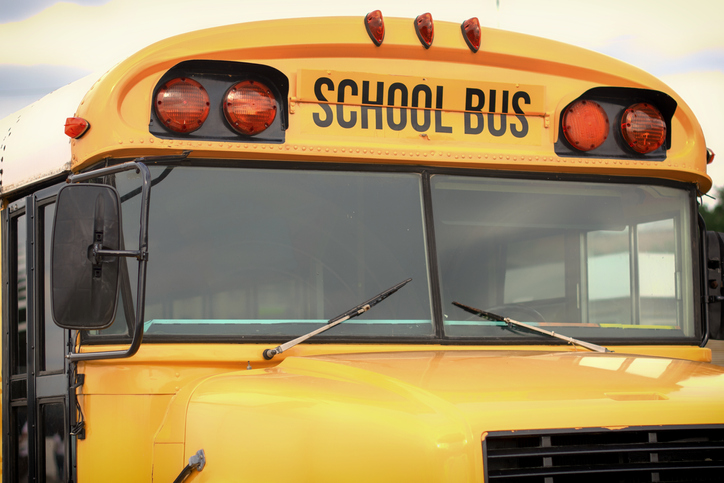 Close-Up Of Bus With Text