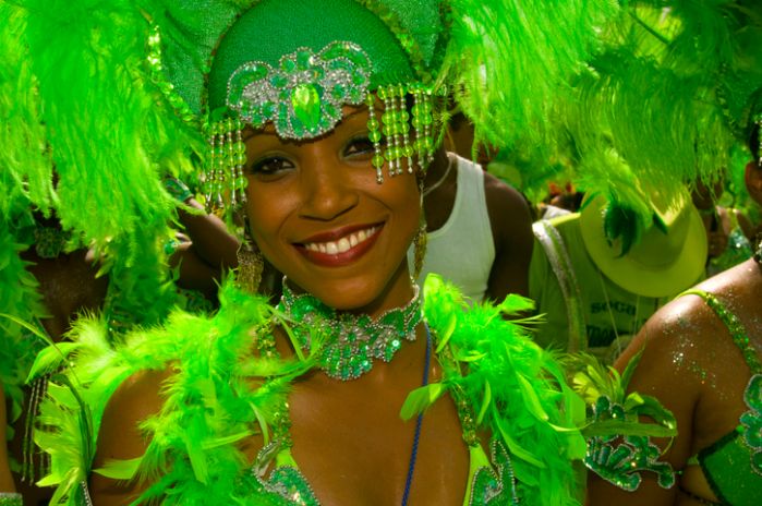 Young Woman in Carnival Costume