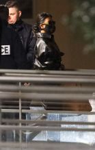 Kim Kardashian West and Kanye West arrive in Paris with Kourtney Kardashian