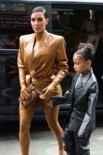 Kim Kardashian West, Daughter North West, Kourtney Kardashian And Daughter Penelope In Paris