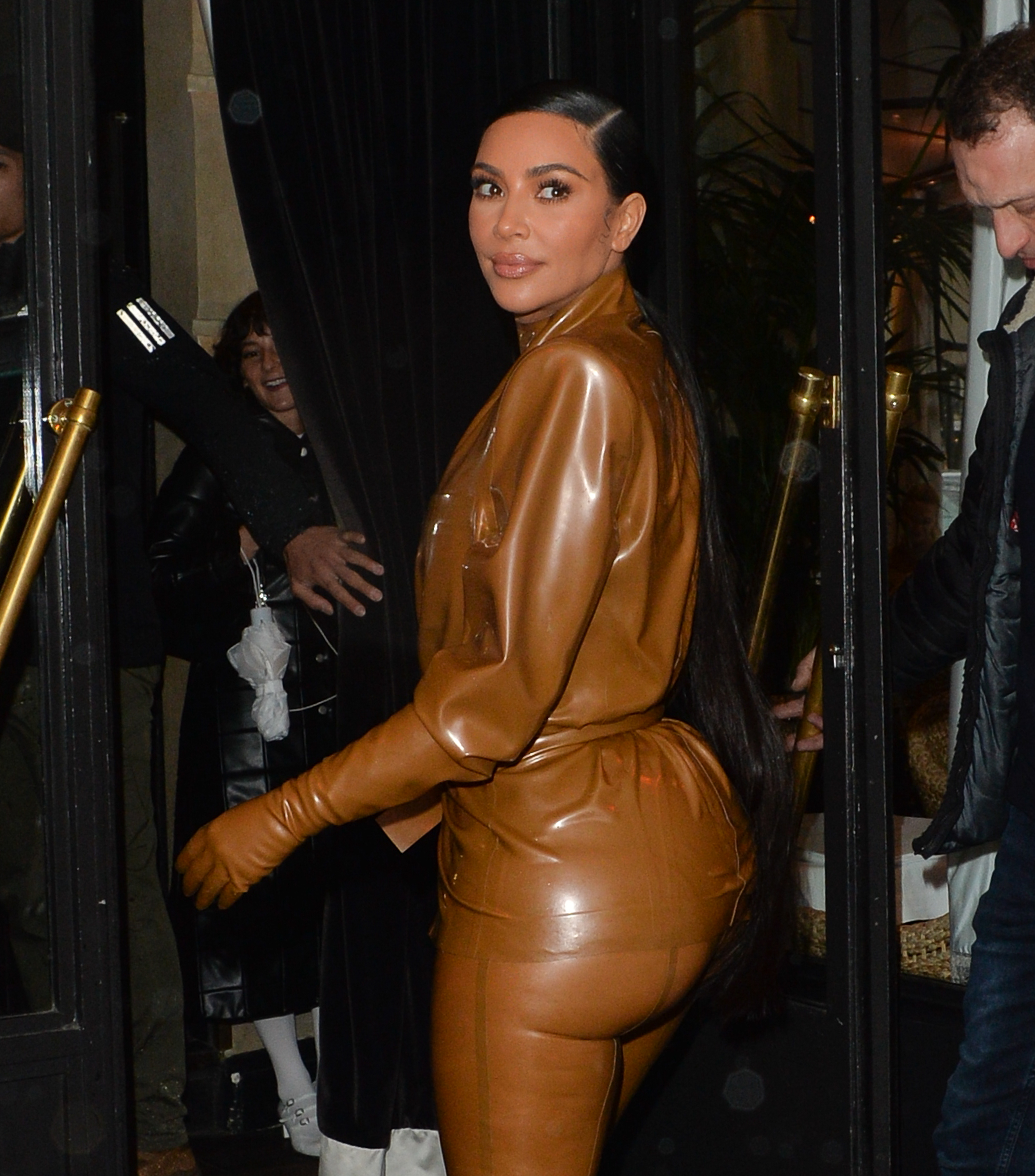 Kim Kardashian Wore Latex at Paris Fashion Week Three Times in One