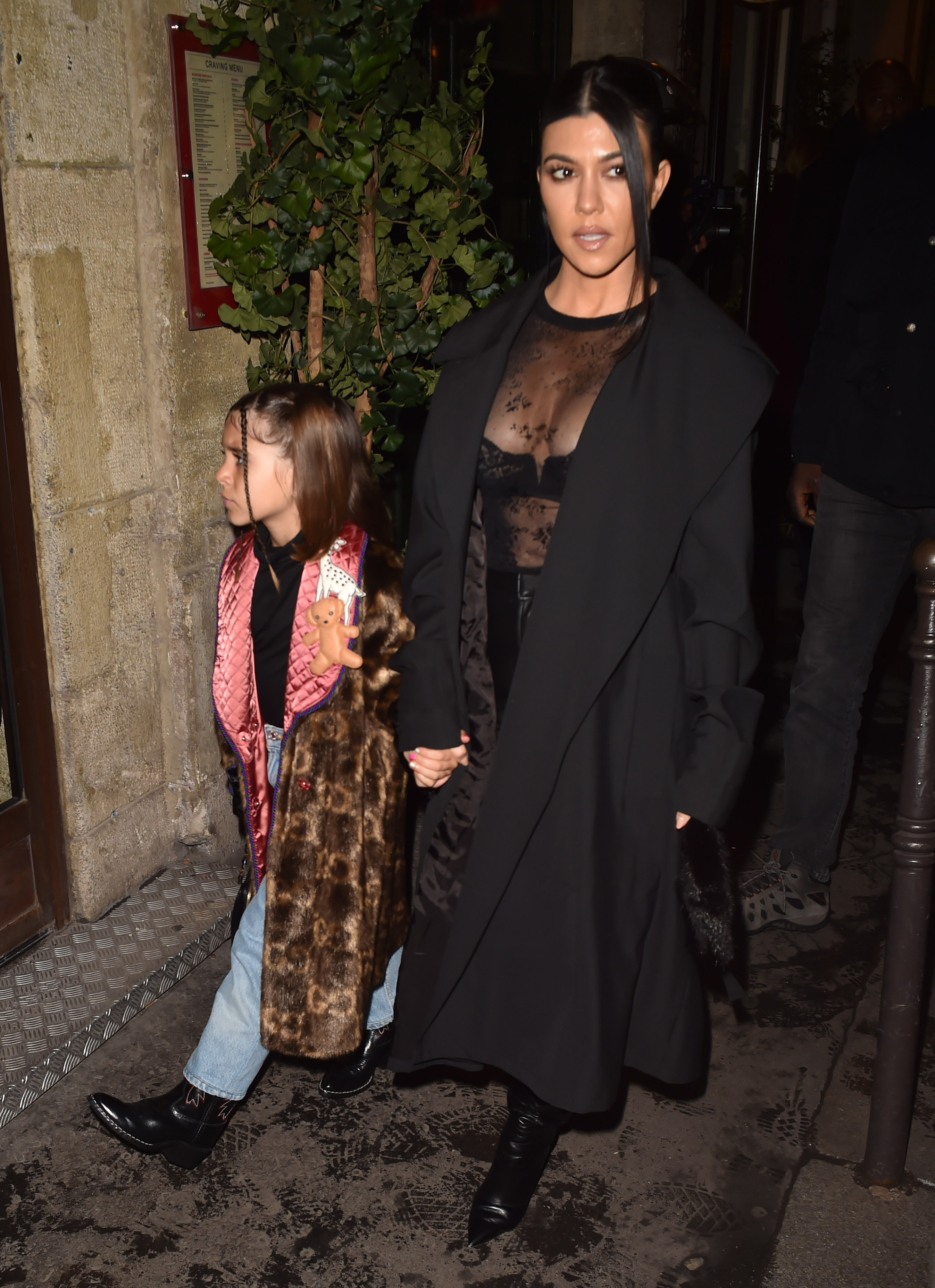 Kim Kardashian West and Kourtney Kardashian ride Eiffel Tower carousel with daughters North West and Penelope Disick