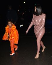 Kim Kardashian West and Kourtney Kardashian ride Eiffel Tower carousel with daughters North West and Penelope Disick