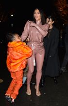 Kim Kardashian West and Kourtney Kardashian ride Eiffel Tower carousel with daughters North West and Penelope Disick