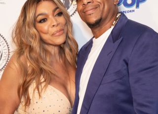 Wendy Williams wearing dress by Norma Kamali and Kevin...