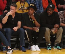 Jay-Z at the Lakers game