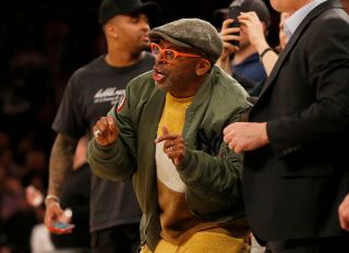 Spike Lee At The Knicks Game