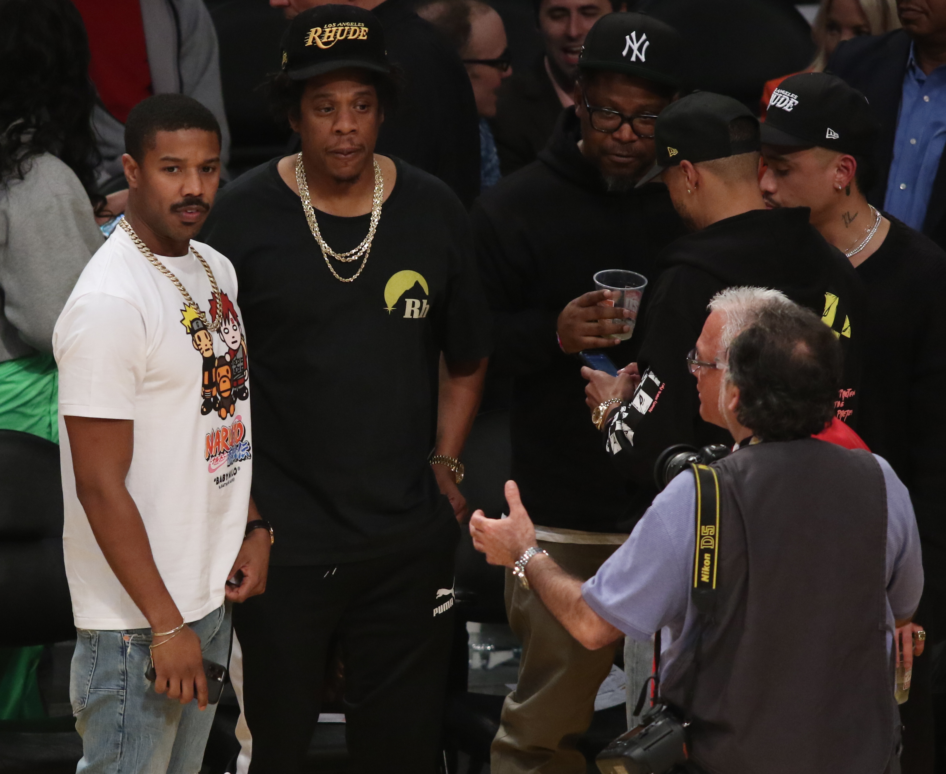 Jay-Z Has A Guys Night Out At The Lakers Game