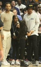 Celebrities at the Los Angeles Lakers Vs. Los Angeles Clippers Game 3/8/20