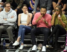 Celebrities at the Los Angeles Lakers Vs. Los Angeles Clippers Game 3/8/20