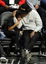 Celebrities at the Los Angeles Lakers Vs. Los Angeles Clippers Game 3/8/20