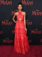 Fola Evans Akingbola Mulan Premiere In Los Angeles