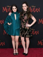 Laura and Vanessa Morano Mulan Premiere In Los Angeles