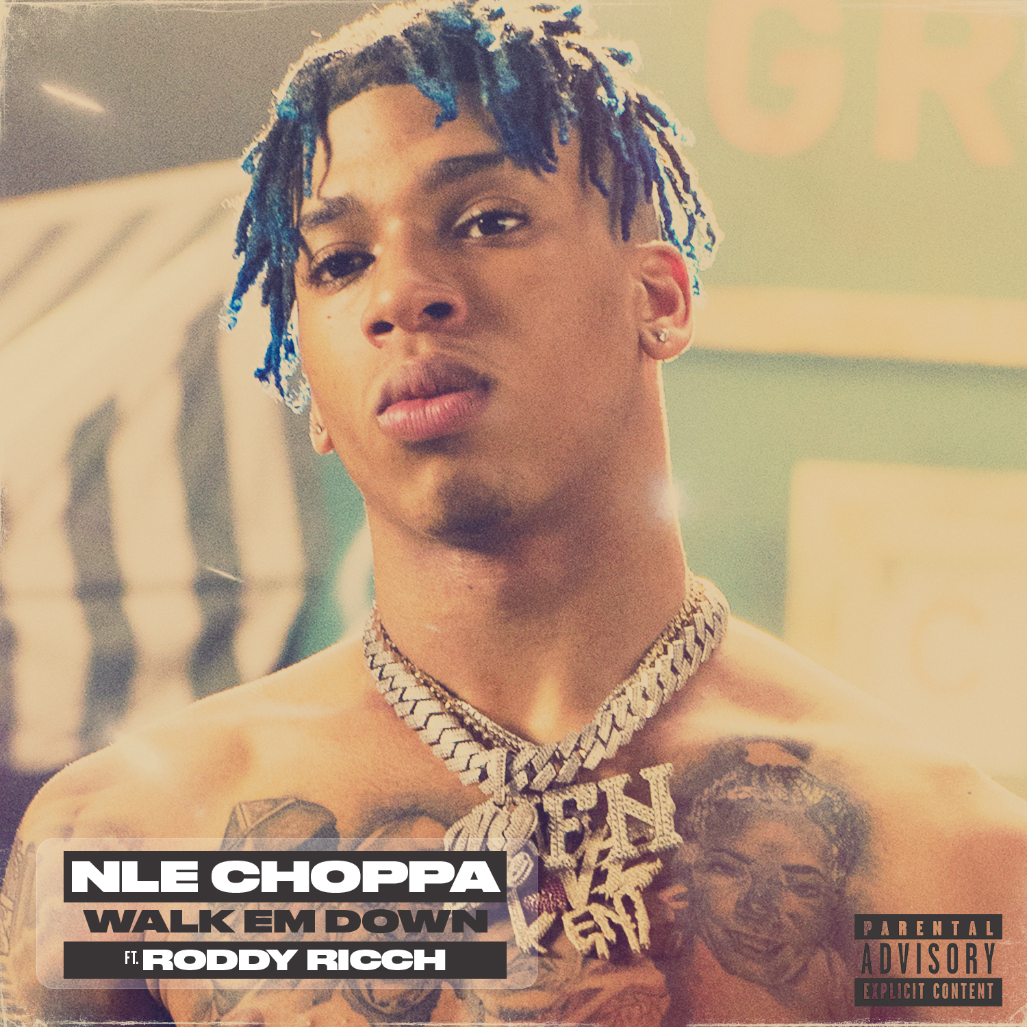 NLE CHOPPA "WALK EM DOWN" ARTWORK