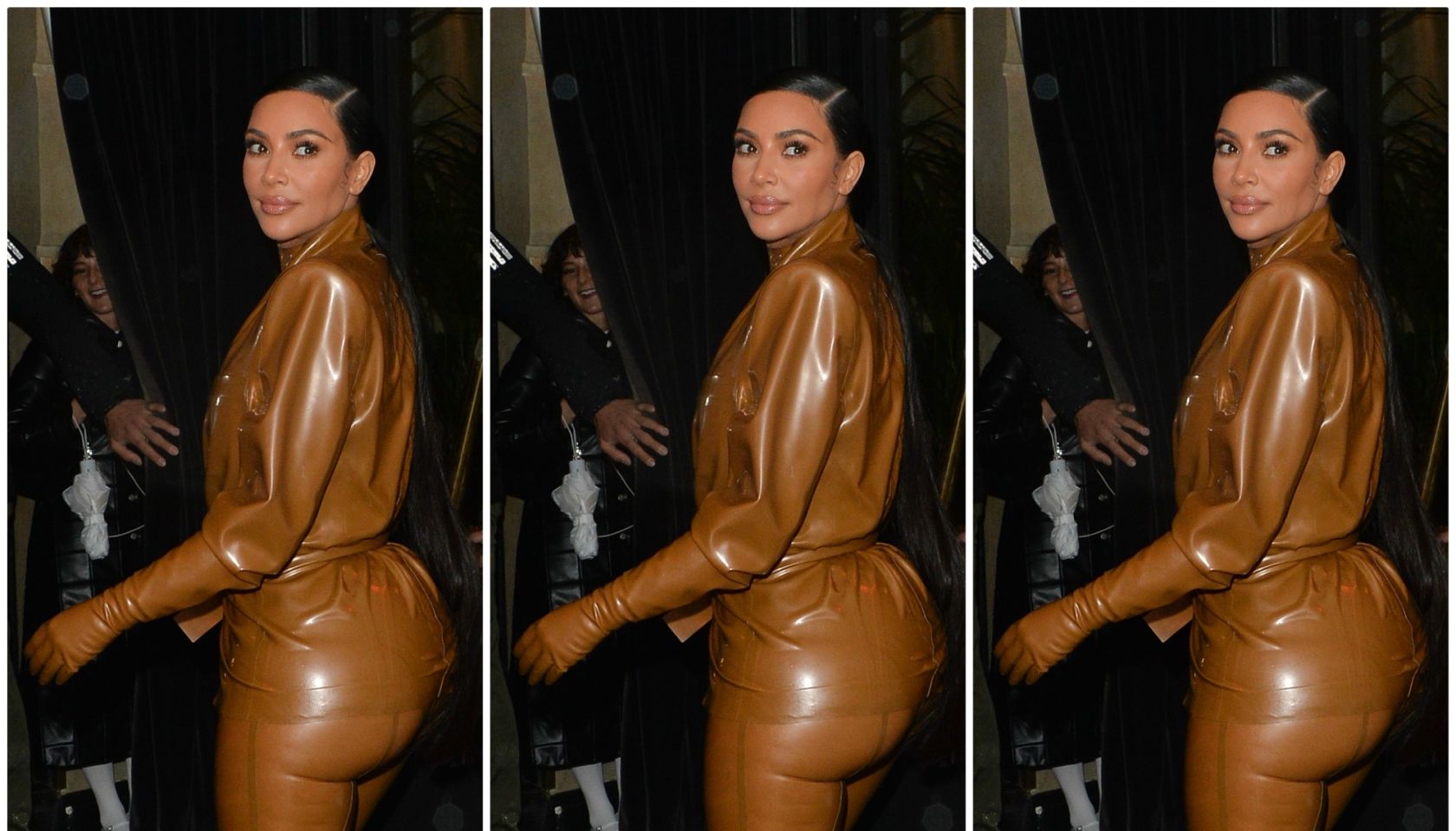 Kim Kardashian Latex Look