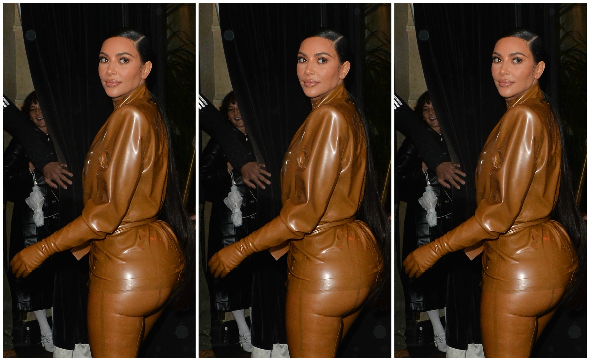 Kim Kardashian Latex Look