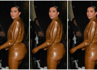 Kim Kardashian Latex Look