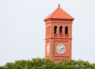 Hampton University clock tower.