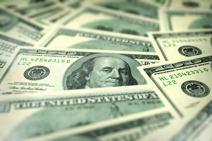 Full Frame Shot Of American One Hundred Dollar Bills