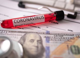 Coronavirus and insurance Concept,Medical expenses,Medicine cost - stock photo