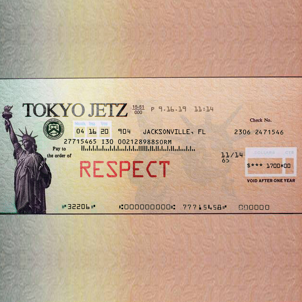 Tokyo Jetz single artwork for "Respect"
