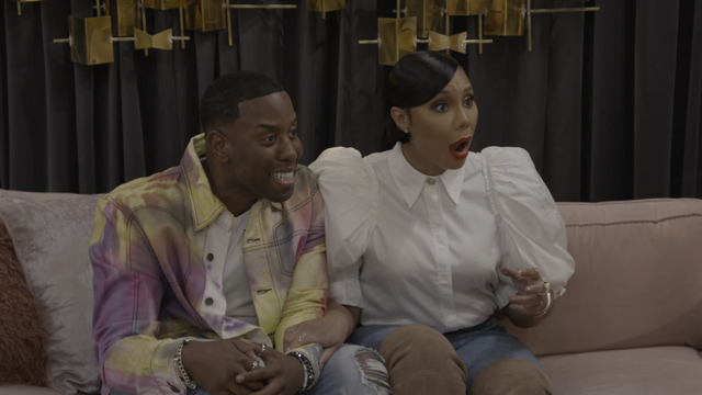 To Catch A Beautician production stills and approved headshots of Tamar Braxton and Johnny Wright