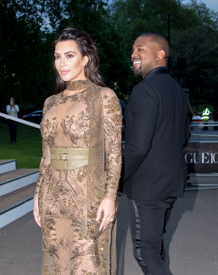 Kanye West and Kim Kardashian West