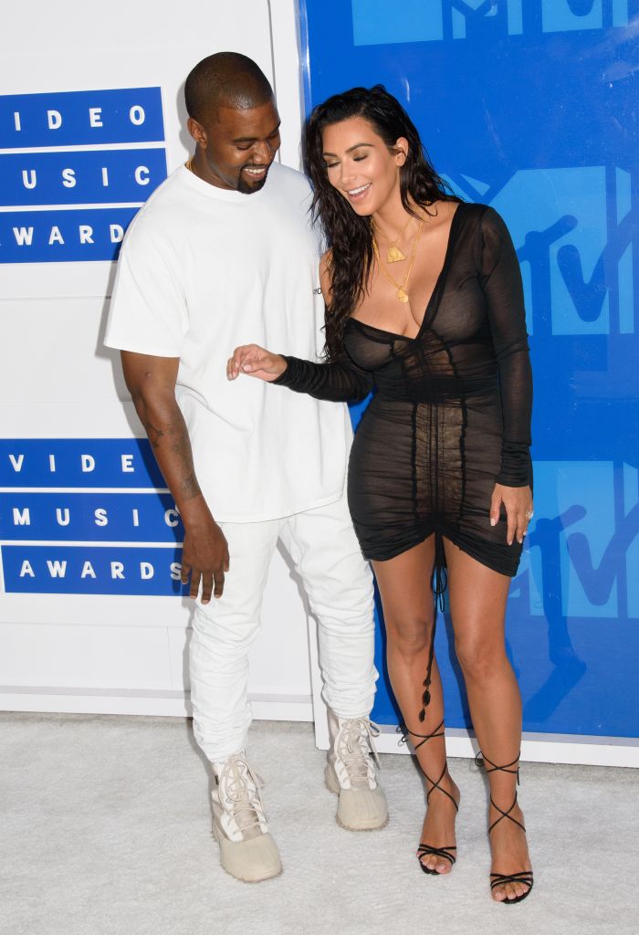 August 2016 VMAs Kanye West and Kim Kardashian West