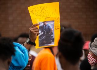'I Can't Breathe' Protest Held After Man Dies In Police Custody In Minneapolis
