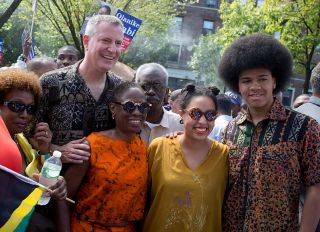 USA - Bill De Blasio at the West Indian Day Parade
